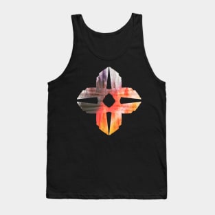 Abstract symbol in orange watercolor Tank Top